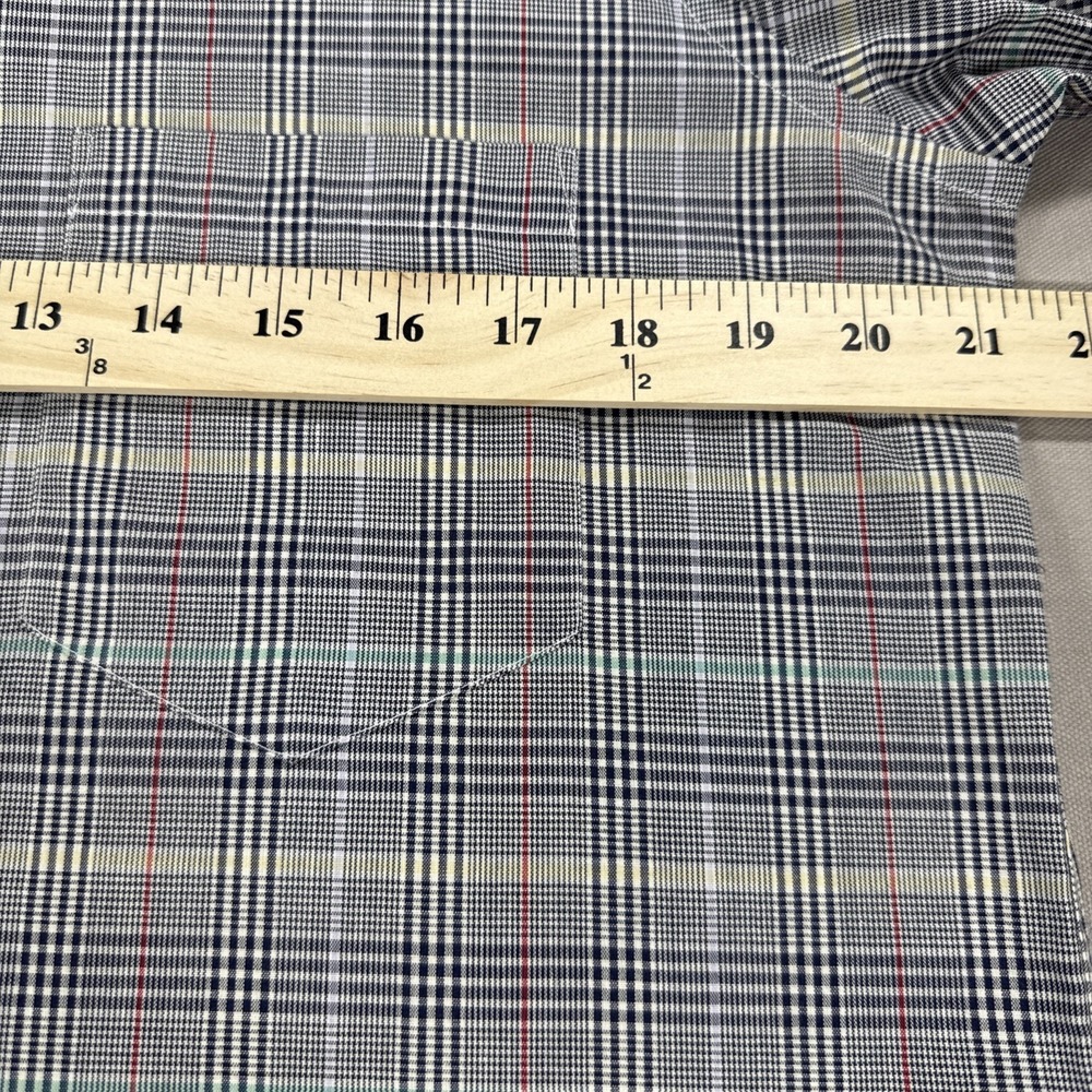 Vintage Gant Shirt Men's 15.5 33 Blazer Plaid Cotton Blend Long Sleeve Hong Kong - Picture 5 of 10